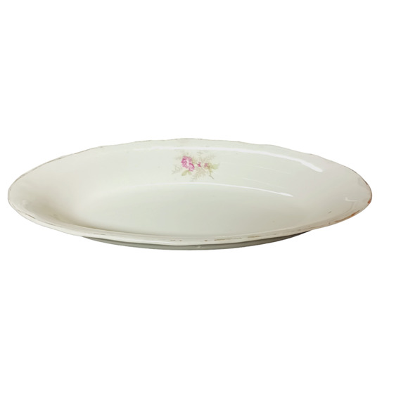 Floral Celery Trinket Ring Soap Dish Oblong Transferware Mid Century Modern VTG - Picture 16 of 16